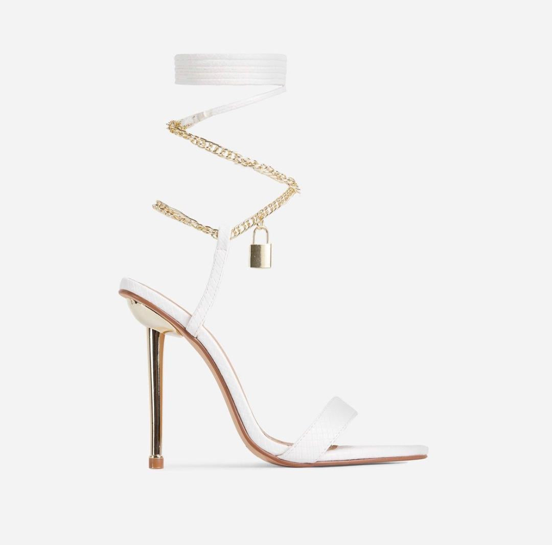 Lalita White Heel 7.5 /