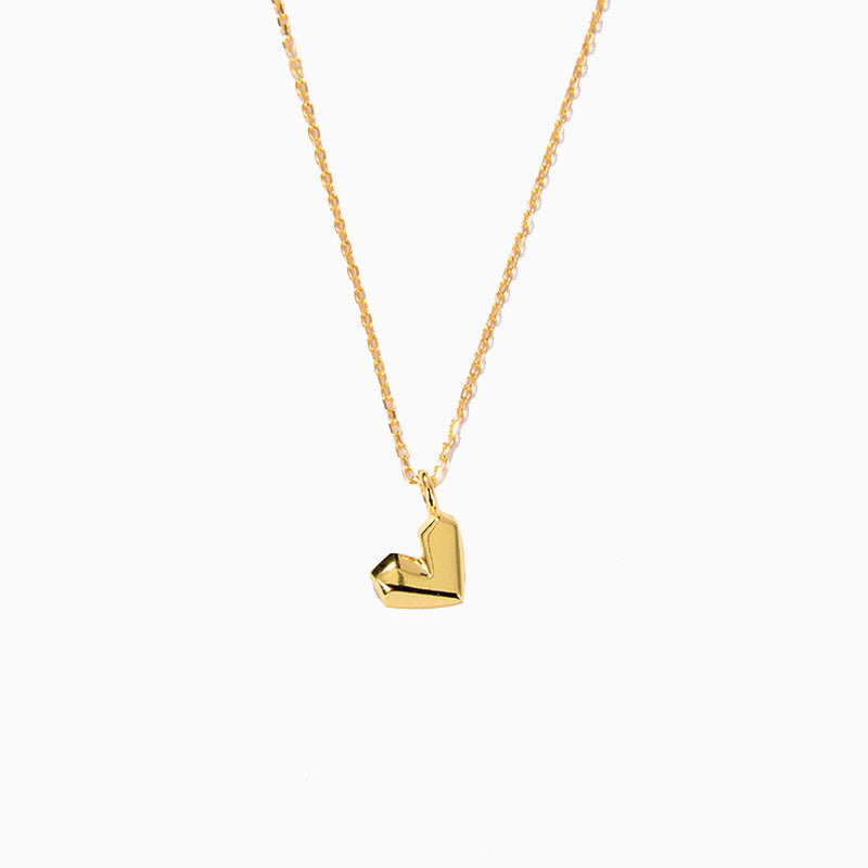 Gold Plated Sweetheart Pendant Necklace One Size /