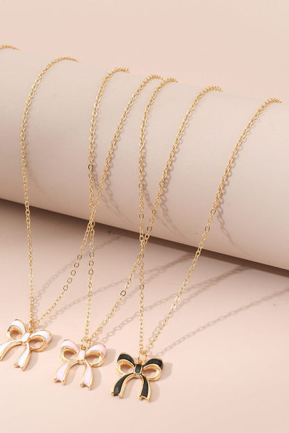 Triple Layer Bowknot Necklace