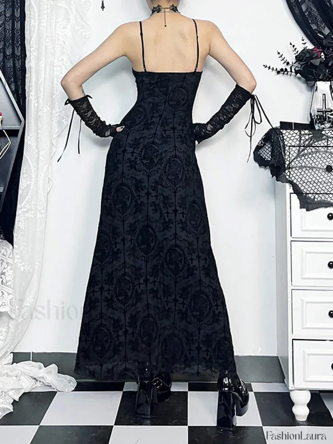 Velvet Cami Strap Party Club Bodycon Maxi Vintage Sleeveless Camisole Dress