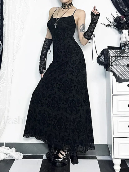 Velvet Cami Strap Party Club Bodycon Maxi Vintage Sleeveless Camisole Dress