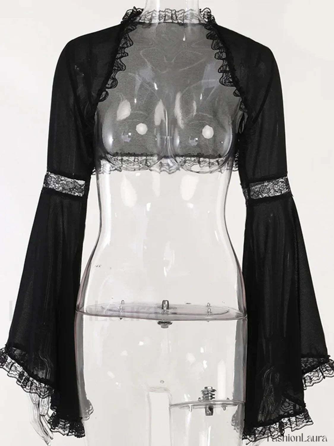 Velvet Harajuku Gothic Club Mesh Midi Corset Sling Bandage Street Lace Print Dress Smock Tops / S
