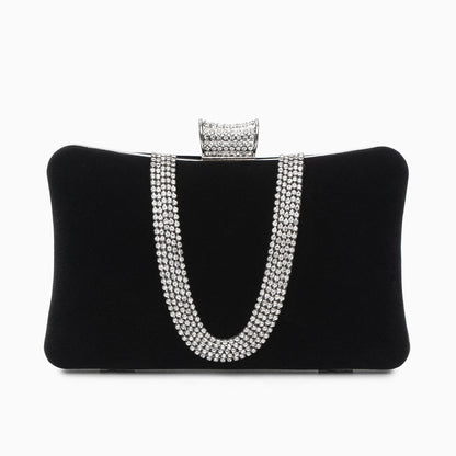 Velvet Sparkles Handbag Black