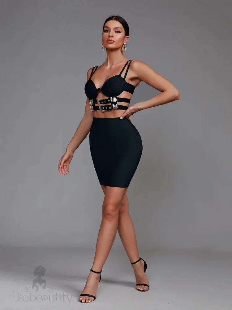 Verity Cut Out Two Piece Set Dress