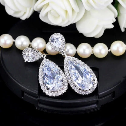 Vianne Cubic Zirconia Wedding Earrings