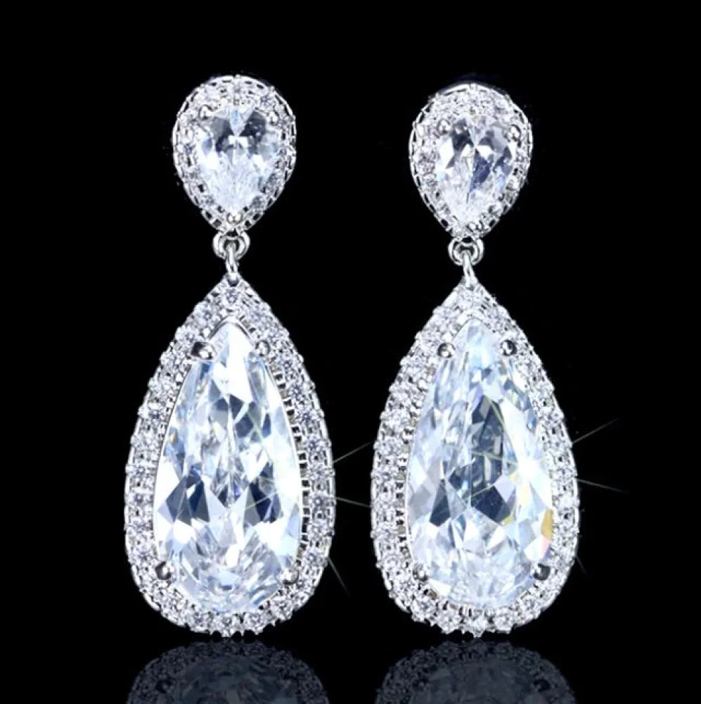 Vianne Cubic Zirconia Wedding Earrings