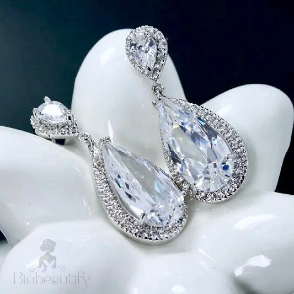 Vianne Cubic Zirconia Wedding Earrings