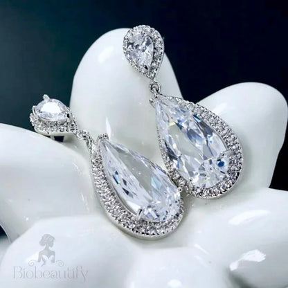 Vianne Cubic Zirconia Wedding Earrings