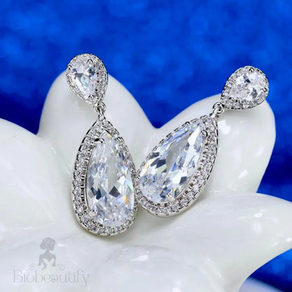 Vianne Cubic Zirconia Wedding Earrings