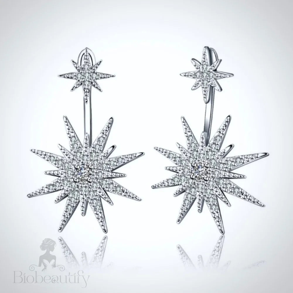 Viera Star Cubic Zirconia Bridal Earrings