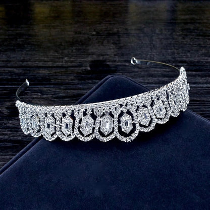 Violetta Silver Zirconia Bridal Tiara