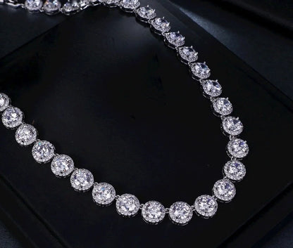 Whitney Silver Cubic Zirconia Bridal Jewelry Collection