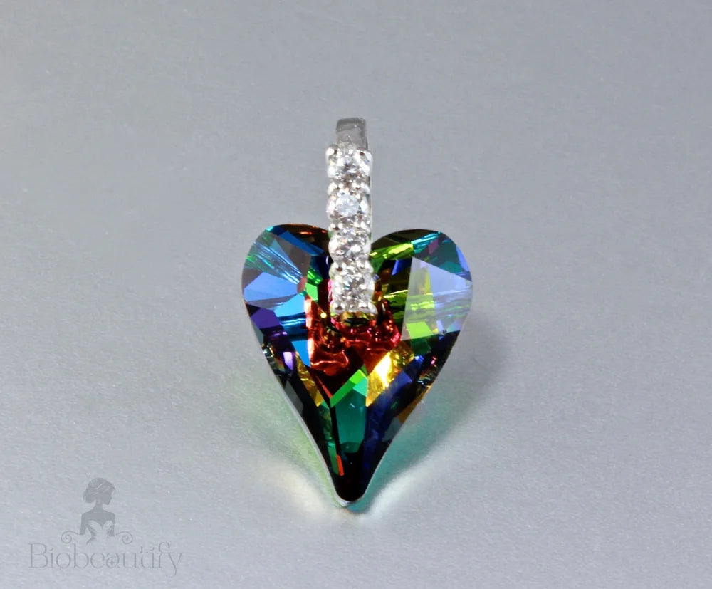 Wild Heart Swarovski Crystal Sterling Silver Necklace