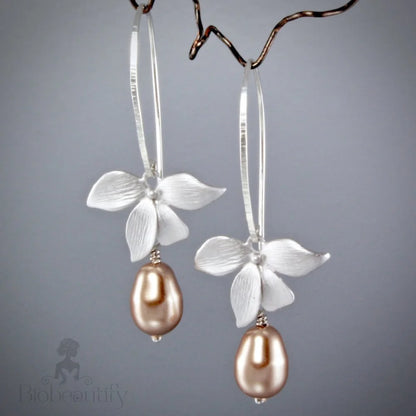 Pearl Wedding Jewelry - Bridesmaids Pearl Earrings