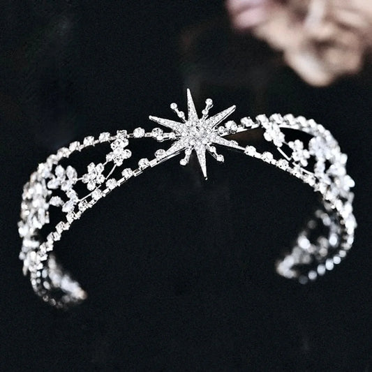 Winter Star Bridal Tiara Headband