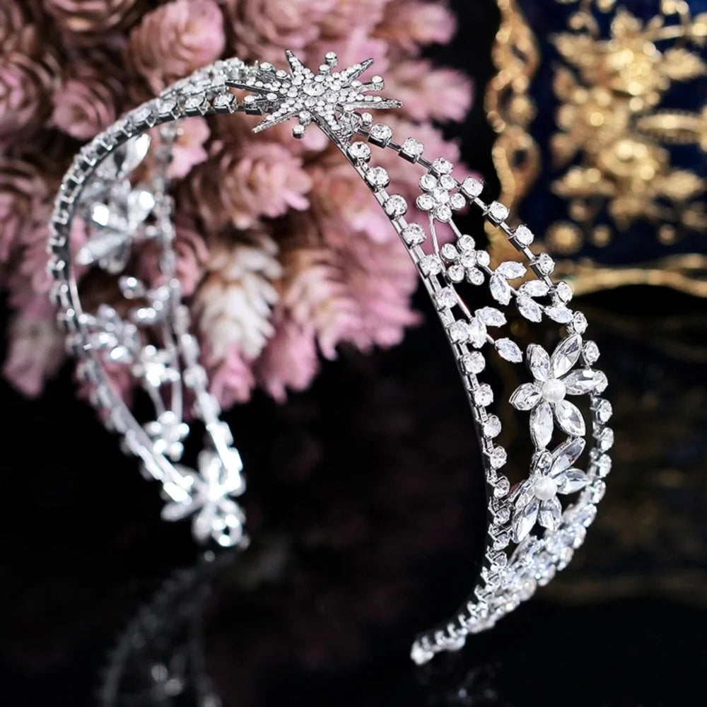 Winter Star Bridal Tiara Headband