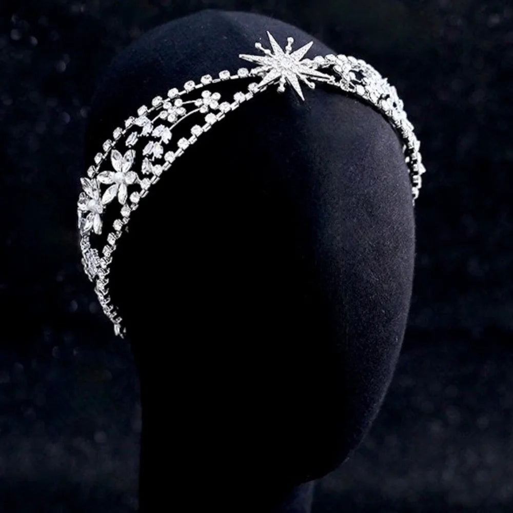 Winter Star Bridal Tiara Headband