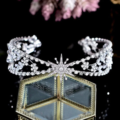 Winter Star Bridal Tiara Headband