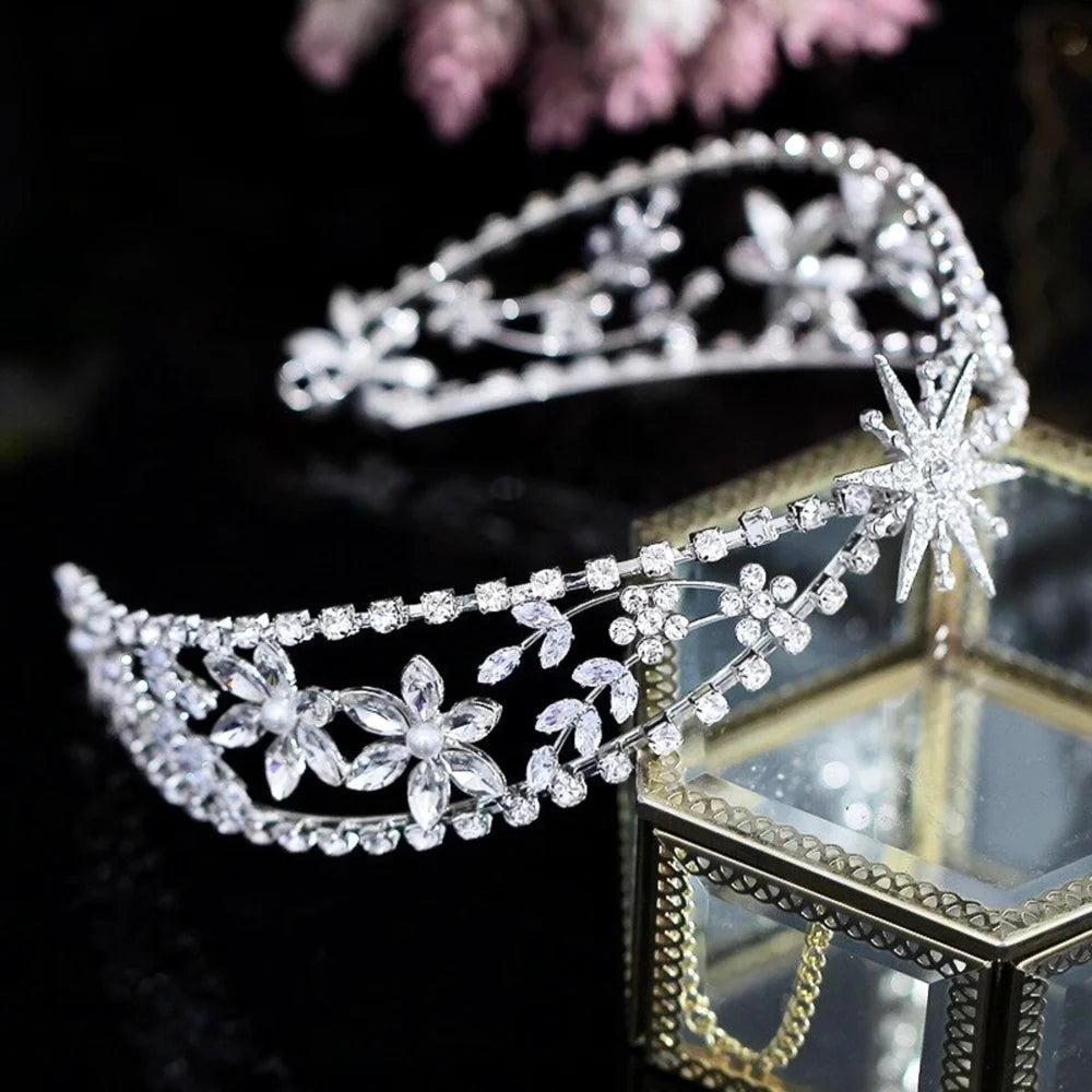 Winter Star Bridal Tiara Headband