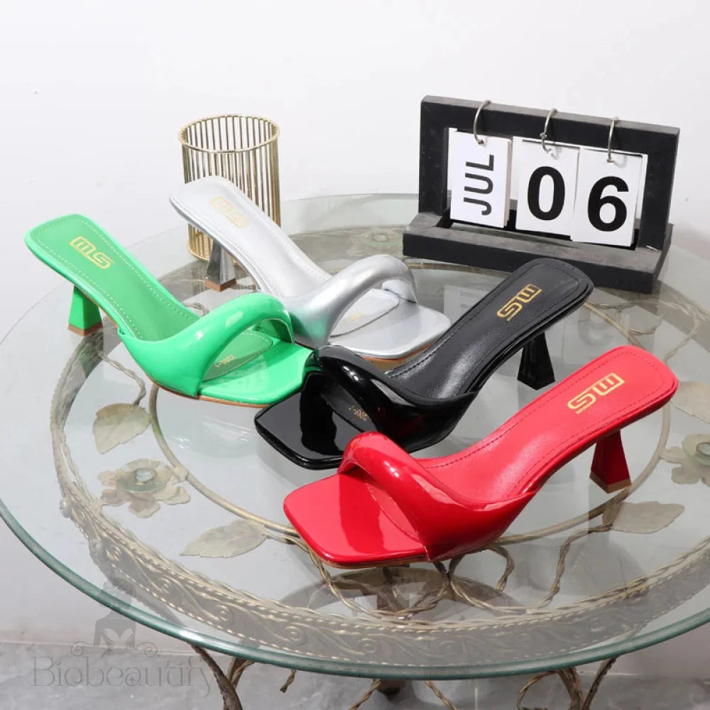 Women’s Open-Toed Sandals With 7Cm Thin Heels