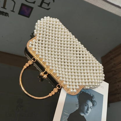 Woven Pearl Handbag By Joyce