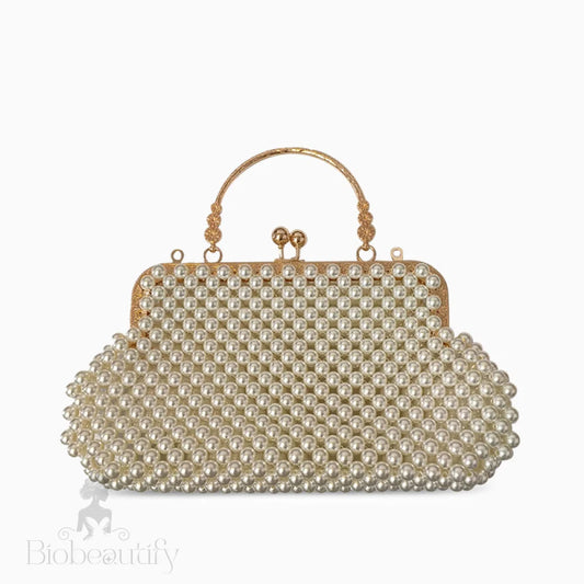 Woven Pearl Handbag By Joyce