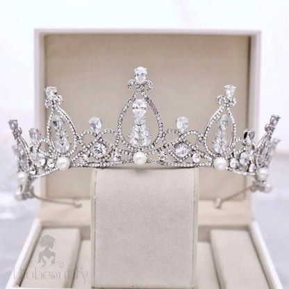 Wren Pearl And Rhinestone Wedding Tiara