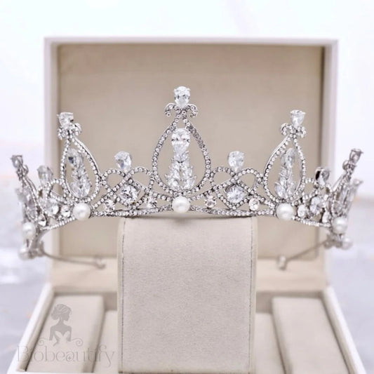 Wren Pearl And Rhinestone Wedding Tiara