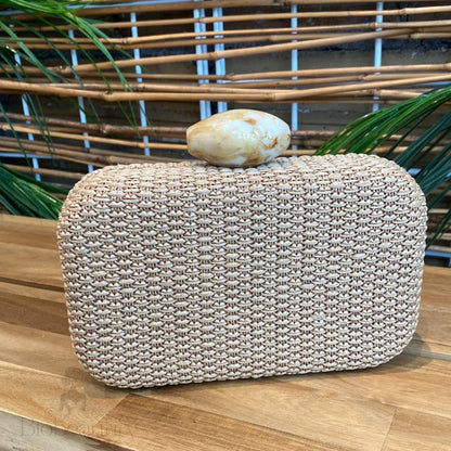 Zanzibar Marble Handle Purse Desert