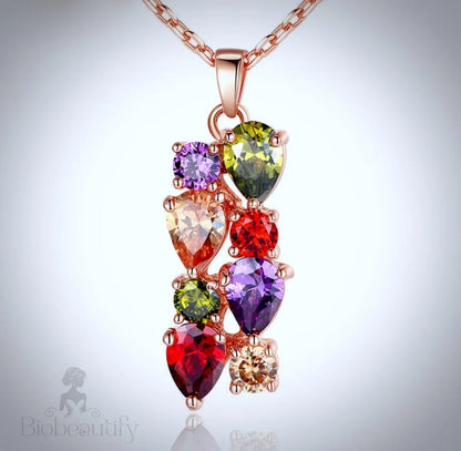 Wedding Jewelry - Multicolor Cubic Zirconia Necklace/Bracelet/Earrings/Set